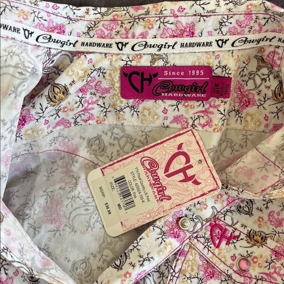 Cowgirl Hardware Girls Pearl Snap Western Shirt - Picture 4 of 4